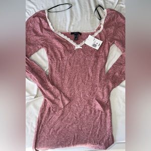 Forever 21 pink lace dress